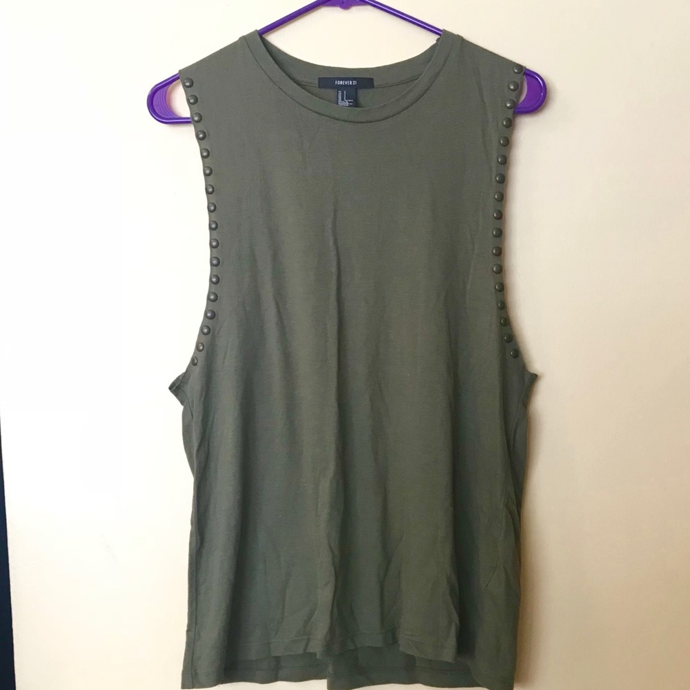 Olive Green Tank Top